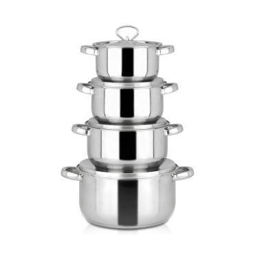 China Professional Workmanship Quality Non Stick Stainless Steel Stick Cookware Pot Set for sale