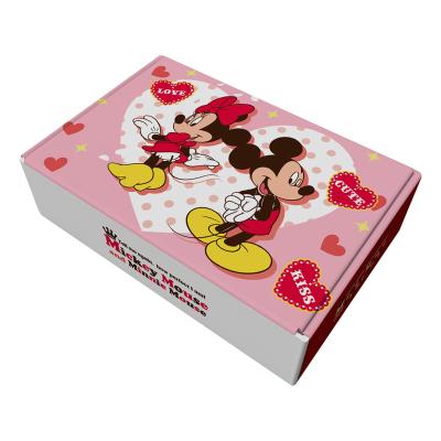 China Recyclable Custom Logo Color Corrugated Cardboard Wrapping Gift Box Shoe Box for sale