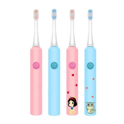 China Rechaegeable Powered Automatic Soft Bristle KT8 Baby Kids Children Rechargeable Vibrating Electric Toothbrush OEM/ODM Cute Factory for sale