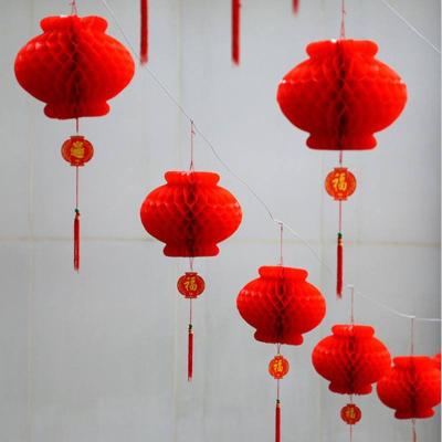 China Traditional Chinese Red Silk Lanterns Metal Chinese Lantern Manufacturer for Chinese New Year Festival for sale