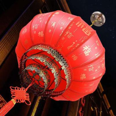 China Chinese New Years Hot Selling Leatherette Lantern Traditional Chinese Lantern Outdoor Chinese Lantern Spring Festival for sale