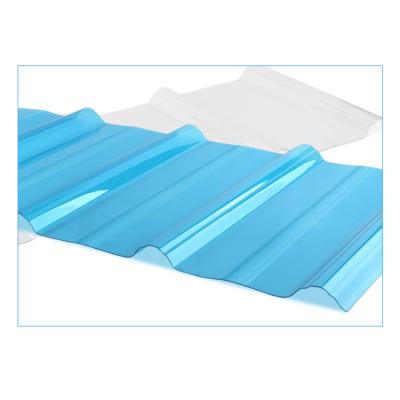 China Contemporary Transparent Corrugated Plastic Sheet Polycarbonate Roofing Roof Tiles Cover Soundproof Corrugated Plastic Sheets for sale