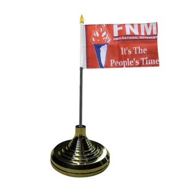 China Health Care Institute American Christmas Decoration American Christmas Mini Flags Desk Table Top Simple Printed Table Top Flag Holder for sale