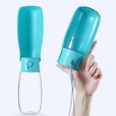 China Latest Design Portable Travel Sustainable Handheld Stretch Collapsible Outdoor Multi Functional Pet Water Bottle for sale