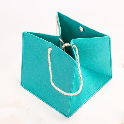 China High Quality Felt Leisure Bag Manufacturers Fashion Women Portable Felt Handbags Shoppingbag Tote Bag for sale