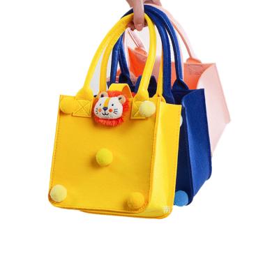 China Fashion Best Selling Tote Bag Custom Logo Handmade Eco-Friendly Felt Cartoon Handbag for sale