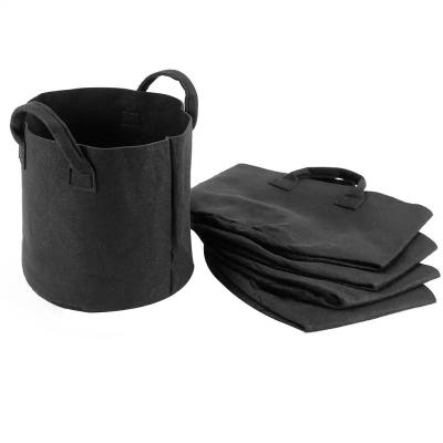 China Durable 3/5/7/10/15/20/25 Gallon Woven Nursery Pot Non Felt Cheap Growing Bags for sale