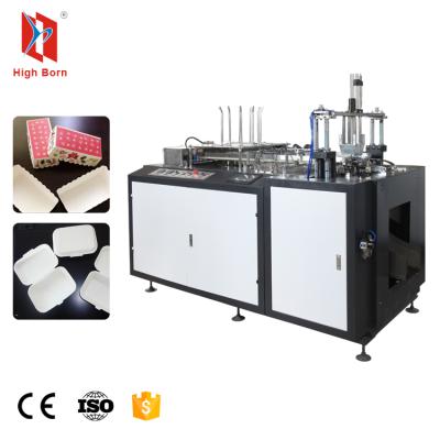 China 200-400 g/m2 1PE or 2PE coated full automatic pizza paper box/cake paper box making machine with good price for sale