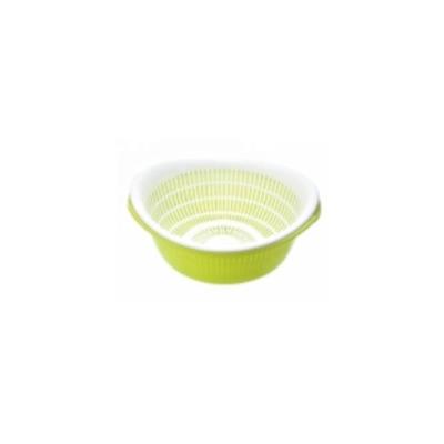 China WANFU Viable Kitchen Colander Sieve Plastic Bowl Sets Double Layer Drain Basket For Fruit Vegetable for sale