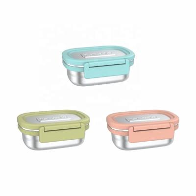 China Single Freshness Preservation WANFU Stainless Steel Bento With Multi Locks Students Lunch Box for sale