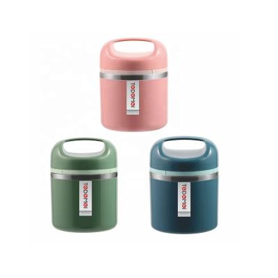 China Freshness Preservation WANFU Fashion Vacuum Insulated Bento Box Inner Stainless Steel Food Container for sale