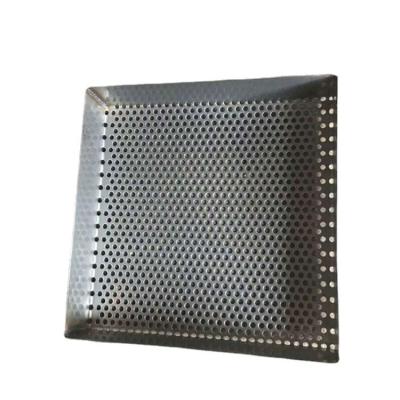 China Corrosion Resistance Food Grade Stainless Steel Flat Perforated Baking Mesh Trays For Drying for sale