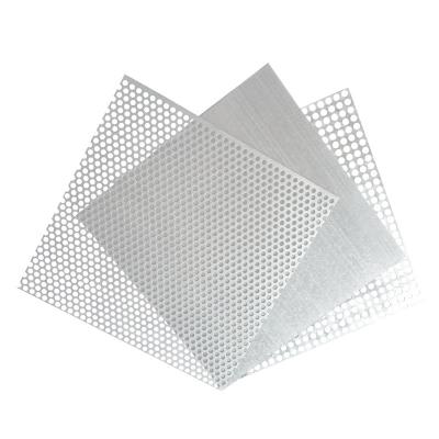 China Corrosion Resistance Galvanized Or Aluminum Perforated Metal Mesh Flat Plate / Architecture Construction Micro Perforated Hole Perforated Metal Mesh for sale