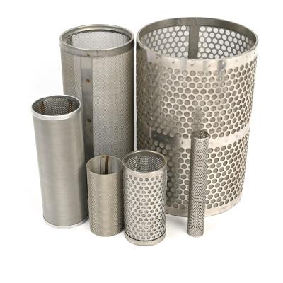 China Corrosion Resistance China Stainless Steel Perforated Metal Mesh Tube For Filter for sale