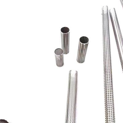 China High Quality Corrosion Resistance 304 Stainless Steel Perforated Filter Tubes/Perforated Metal Mesh Tube /filter Barrel for sale