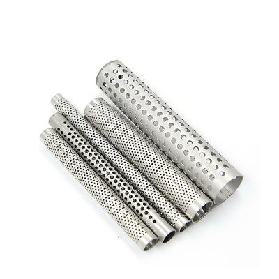 China Corrosion Resistance 304 Stainless Steel Perforated Filter Tube / Mesh Metal Perforated Tube for sale