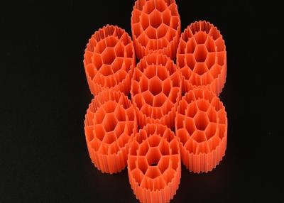 China HDPE materielle K1 Größe Filtermaterial-25*10mm und weiße Farbe für Abwasserbehandlung zu verkaufen