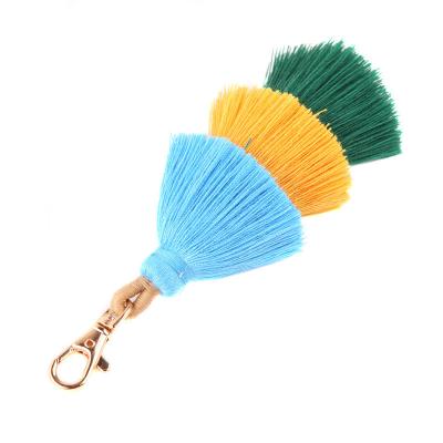 China Wholesale Bulk 2023 New Hot Sale Fashion Style Bohemian Tassel Hanging Hanging Tassel Plush Key Chain Bag for sale