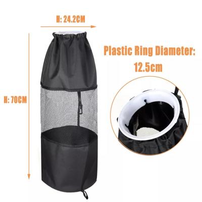 China Outdoor Hanging Garbage Car Garbage Bag Circle Eco-Friendly Sustainable Mesh Boat Trash Bag Large Garbage Bag For Kayak Camper for sale