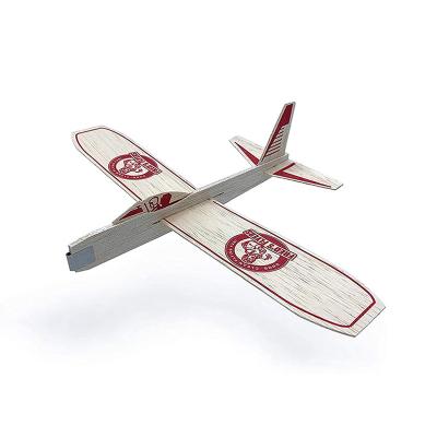 China Factory Price 100% Balsa Wood Handmade Balsa Wood Gliders And Flat Propeller Toys Set Model Toy For Children for sale