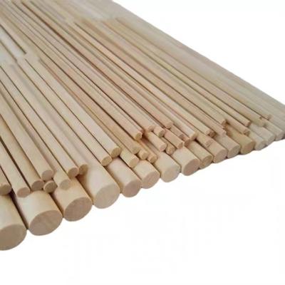 China Modern Round White Natural Birch Wood Finger Rods / Sticks / Circle Finger For Furniture Or Table Legs for sale