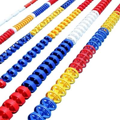 China Colorful Standard Inground Pool Factory Price Durable Swimming Pool Lane Floating Rope Racing Line For Competition for sale