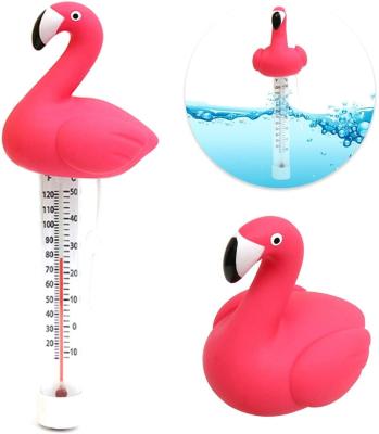 China Newest Season Swimming Unicorn, Flamingo Swimming Pool Thermometer Water Temperature Floating Float Thermometer with String Pool Accessories for sale