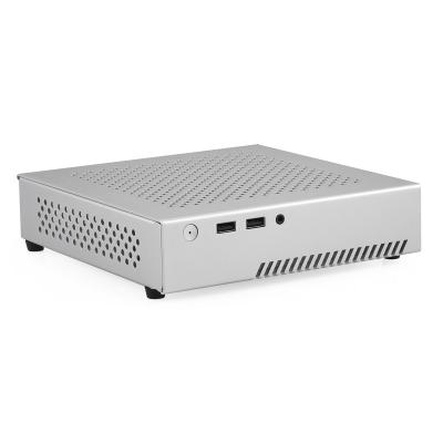 China Joyee TX03 Mini ITX Computer Desktop HTPC Tooless Fanless Slim Aluminum Chassis for sale