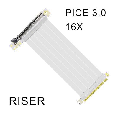 China Riser 16X 90/180degree 20cm Black/White High Speed ​​Riser Imported Joyee PCIE 3.0 Card Extension Copper Wire for sale