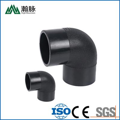 China Hdpe Pipe Fittings Connector Equal Elbow 90 45 Pipe Fittings Hot Fusion for sale