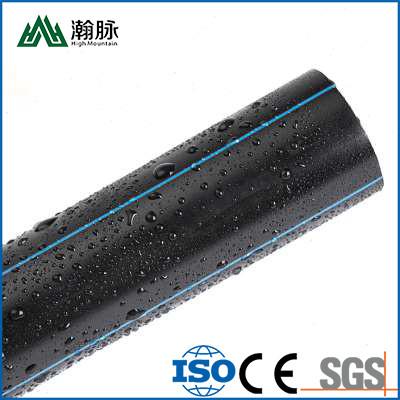 China High Density Polyethylene HDPE Pipe Black Plastic For Water Supply And Drainage for sale