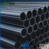 China 14001 Certified HDPE Water Supply Pipes with Blue Stripe for sale