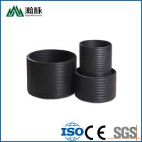 China Corrugated HDPE Drainage Pipes Wellbore Carat Double Wall For Sewage for sale