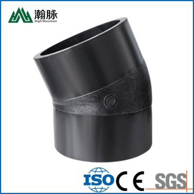 Chine Petite fonte chaude 90 de montage de tuyau de soudage bout à bout coude de tuyauterie de HDPE de 110 160mm à vendre