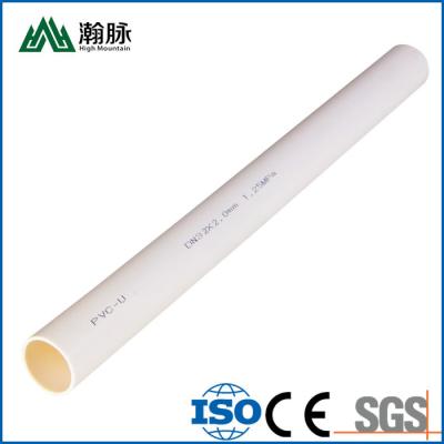 China Tubo plástico espesado blanco adhesivo del agua potable del tubo de desagüe del PVC DN40 DN63 UPVC en venta