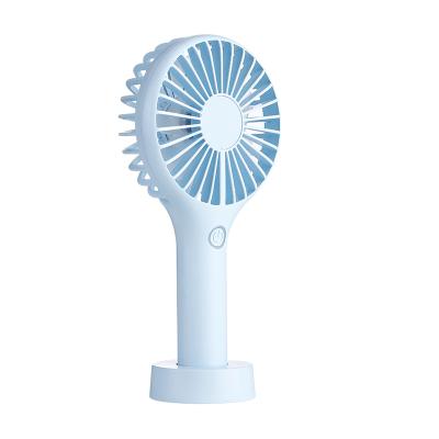 China Hotel Mini Rechargeable Battery Air Cooling Portable Handheld Fan for sale