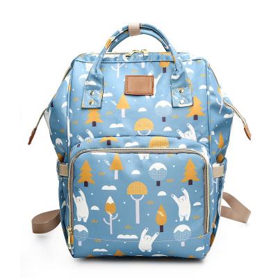 China Luxury Waterproof Mother Backpack Design Baby Care Diaper Bag Backpack Diaper Maternity Bag for sale