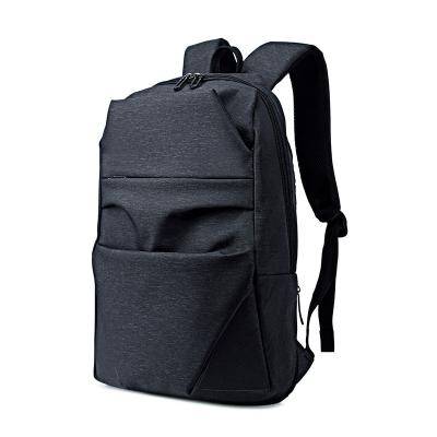 China Factory Cheap Waterproof Polyester Gym Rise Waterproof Sports Backpack Durable Leisure BLACK Laptop Backpack for sale