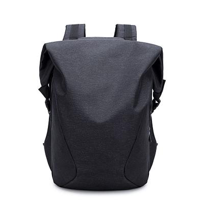 China Customized black color polyester backpack outdoor sports unisex leisure laptop backpack waterproof for sale