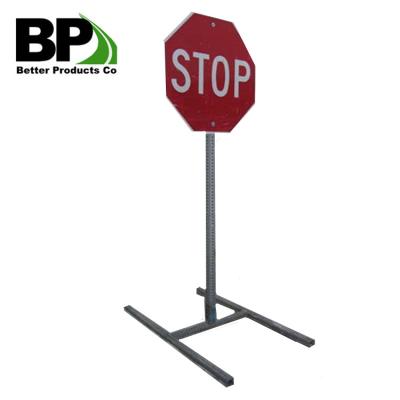 China Steel Square Tubing Road Safety Signs Stands - Roadside Safety and Warning Signs for sale