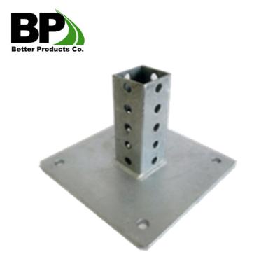 China Road Safety Products Galvanized Steel Square Post Baseplate for sale