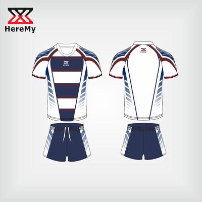 China Breathable Wholesale High Quality Sublimation Rugby Shirts Heremy Striped Dress for sale