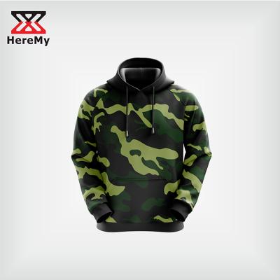 China Custom Anti-wrinkle Heremy 3D sublimation camouflage hoodie athleisure hoodies for men for sale