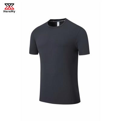 China Muscle Breathable Slim Fit Organic Cotton Men's Gym Empty T-Shirt for sale