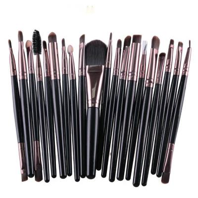 China 20pcs Professional Custom Olive Coffee Hot Selling Cosmetic Set Brush For Women Makeup for sale