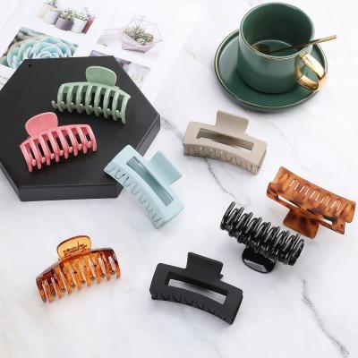 China Hair Clips Customized Color Anti-Slip Hair Jaw Clips Durable Acrylic Hair Clamps For Women And Girls for sale