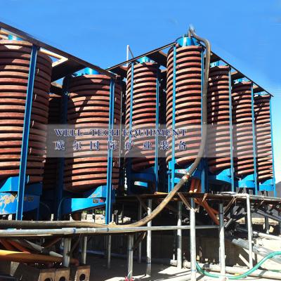 China Ore Concentration Gravity Separator Machine Spiral Chute For Zircon Tin Ore for sale