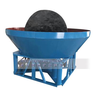 China China Wet 1200 Rock Gold Pan Mill For Gold Grinding Machine for sale