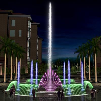 China Long Life Span Hot Sale Colorful Square Artificial Water Fountain for sale