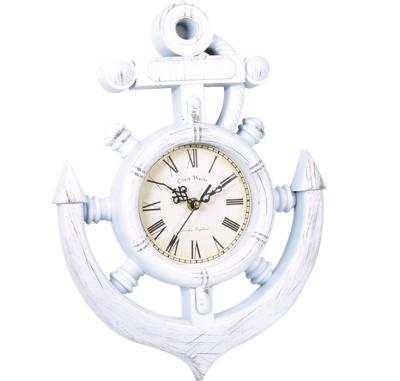 China Small Rudder and Anchor Quartz Clock 38.5*28.5*4.5CM for sale